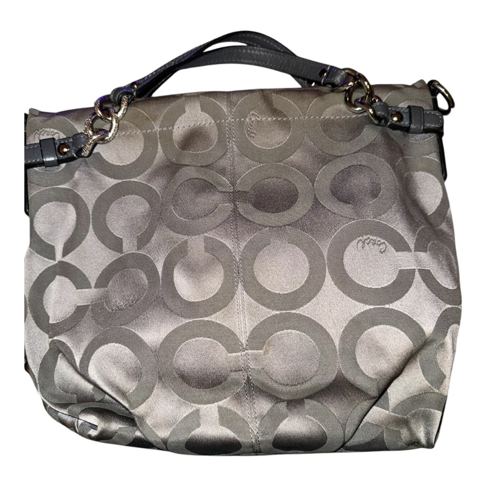 Coach Signature Gray Shoulder Bag